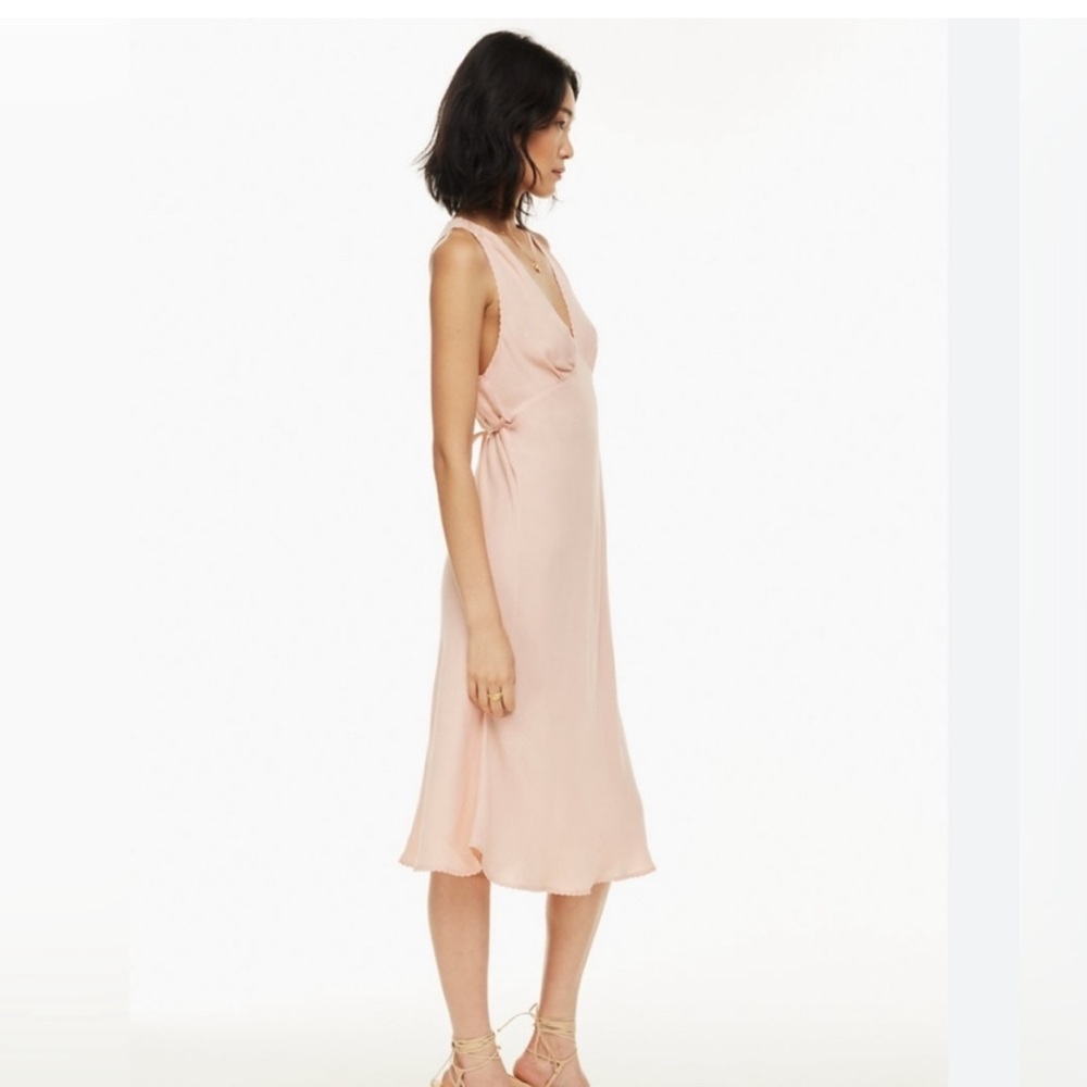 Aritzia Wilfred Orchestra Dress in Coral